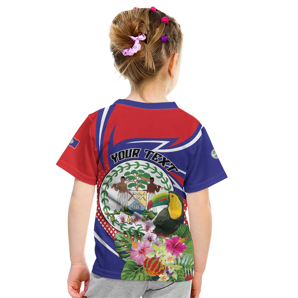 Personalized Belize Toucan Kid T Shirt Sub umbra floreo