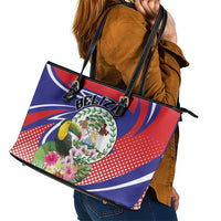 Belize Toucan Leather Tote Bag Sub umbra floreo