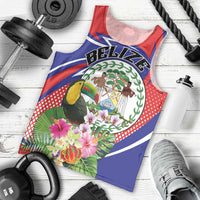 Personalized Belize Toucan Men Tank Top Sub umbra floreo