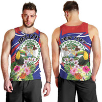 Personalized Belize Toucan Men Tank Top Sub umbra floreo