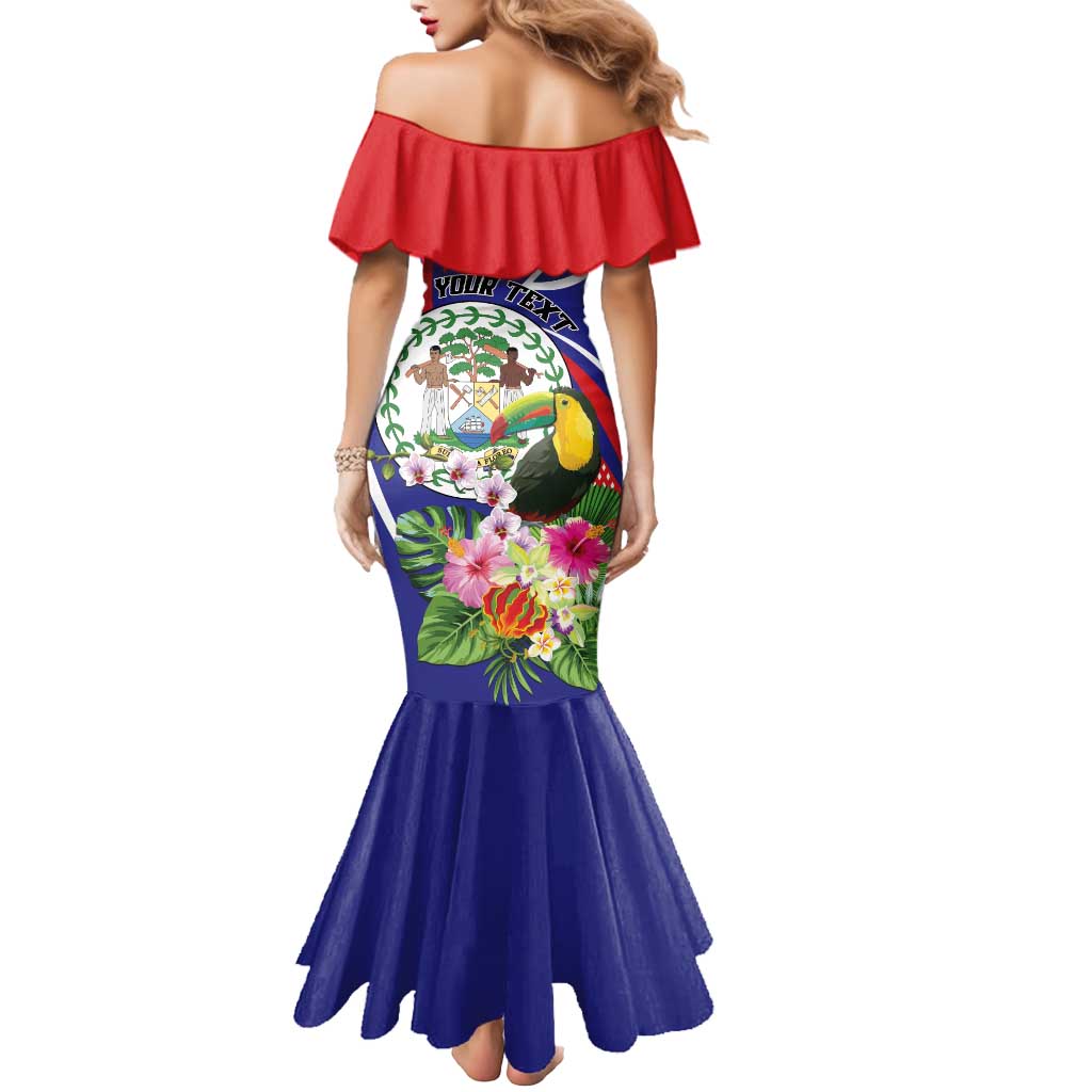 Personalized Belize Toucan Mermaid Dress Sub umbra floreo