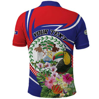 Personalized Belize Toucan Polo Shirt Sub umbra floreo