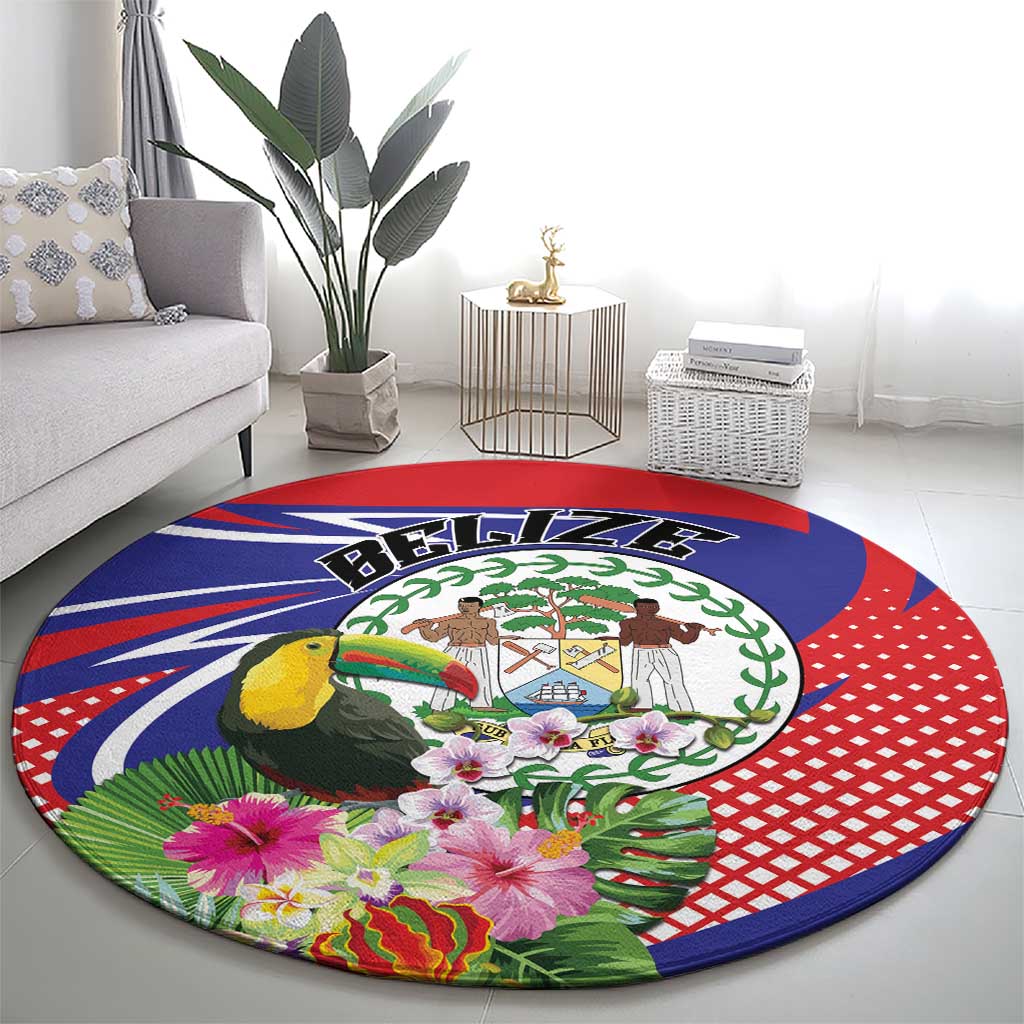 Belize Toucan Round Carpet Sub umbra floreo
