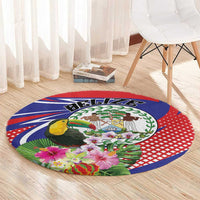 Belize Toucan Round Carpet Sub umbra floreo