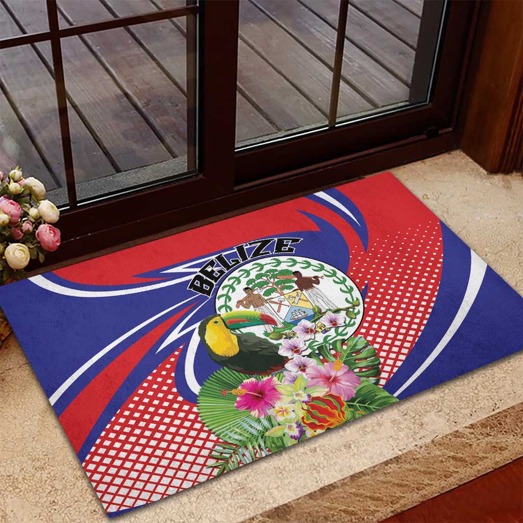Belize Toucan Rubber Doormat Sub umbra floreo