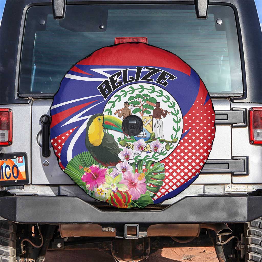 Belize Toucan Spare Tire Cover Sub umbra floreo