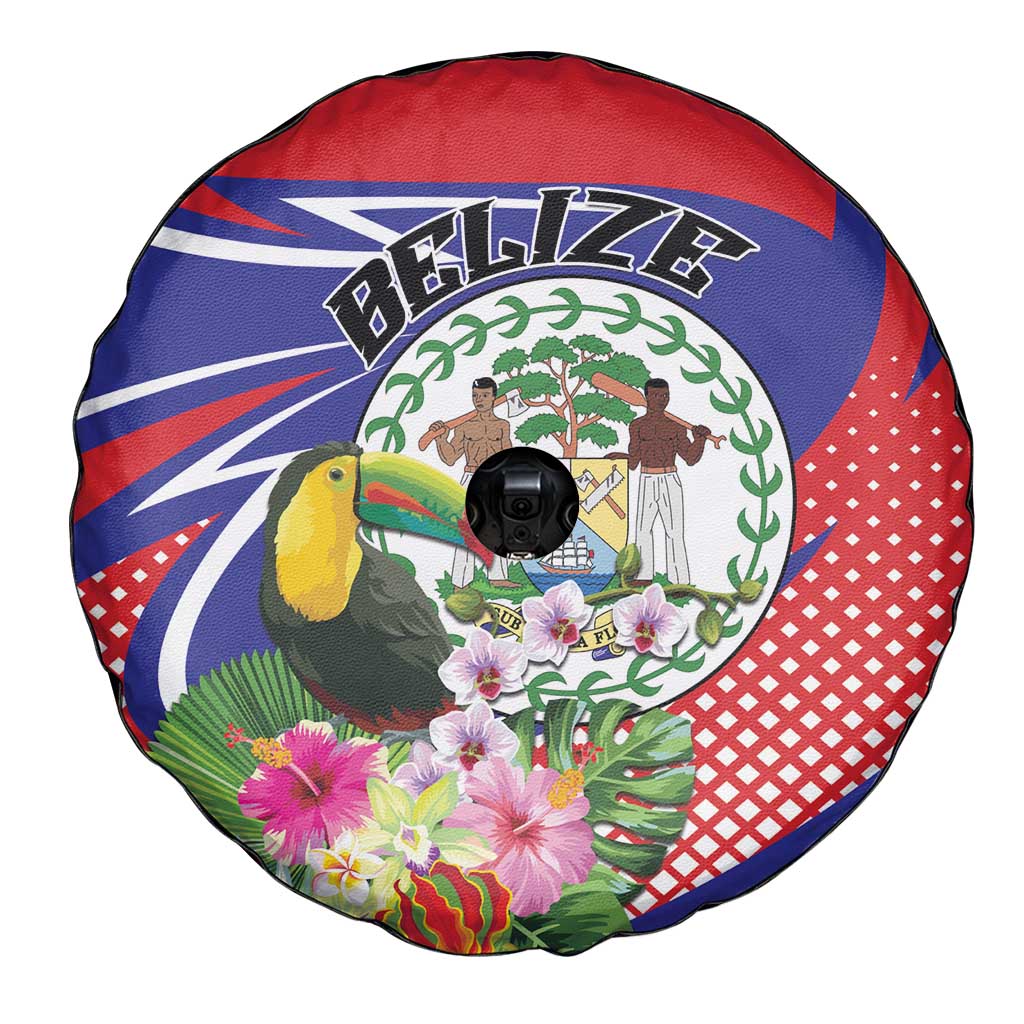 Belize Toucan Spare Tire Cover Sub umbra floreo