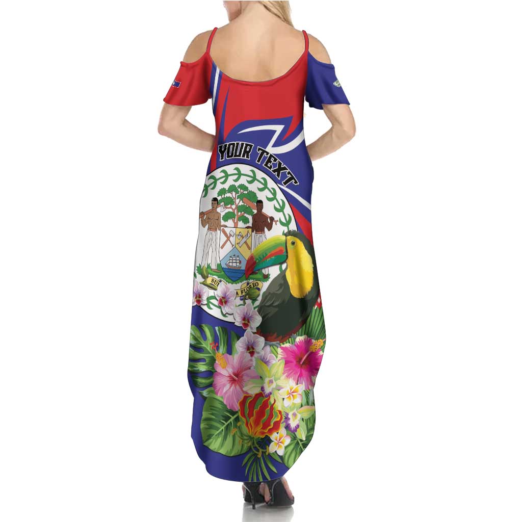 Personalized Belize Toucan Summer Maxi Dress Sub umbra floreo