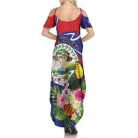 Personalized Belize Toucan Summer Maxi Dress Sub umbra floreo