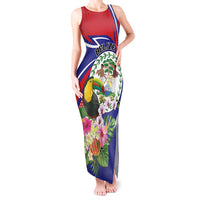 Personalized Belize Toucan Tank Maxi Dress Sub umbra floreo