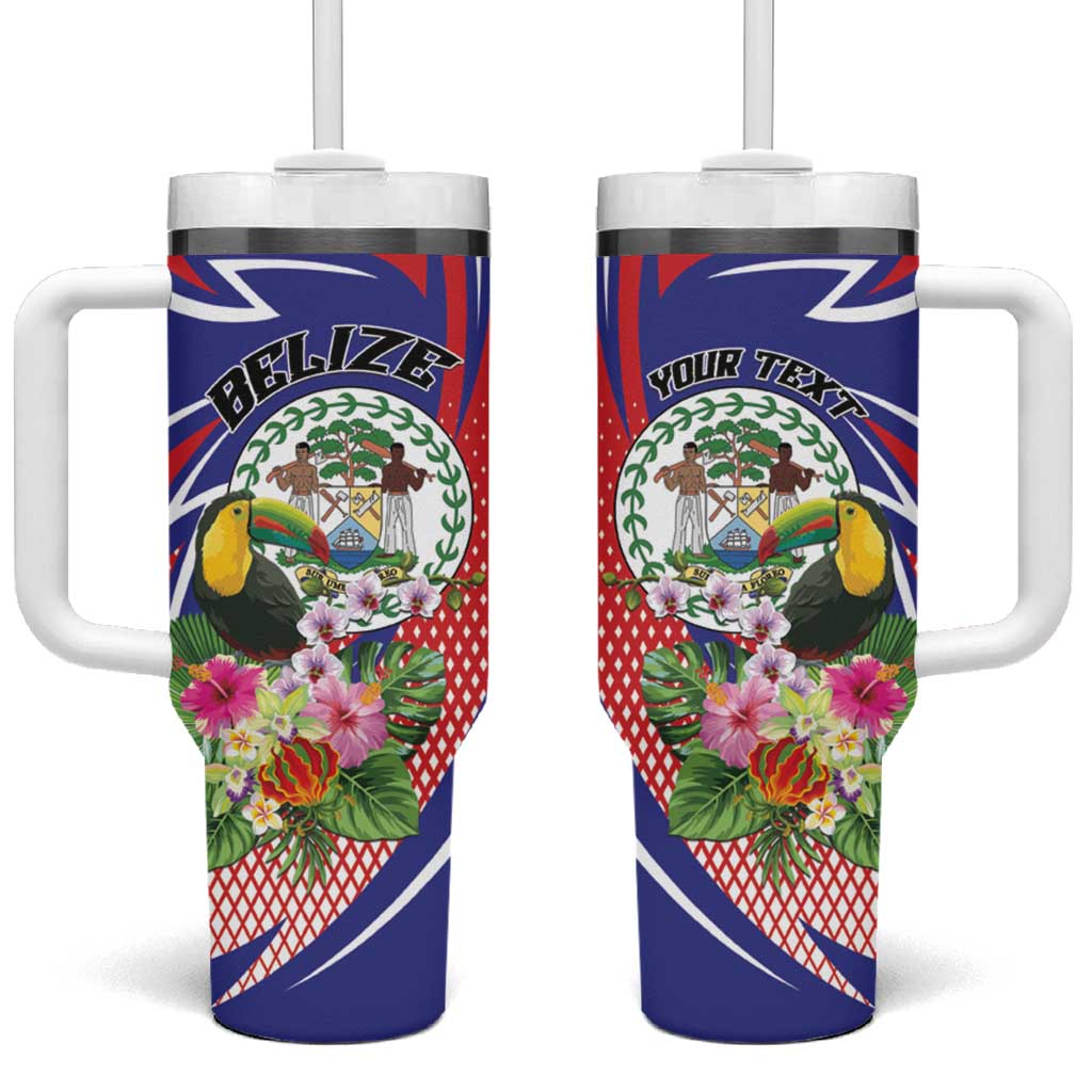 Personalized Belize Toucan Tumbler With Handle Sub umbra floreo