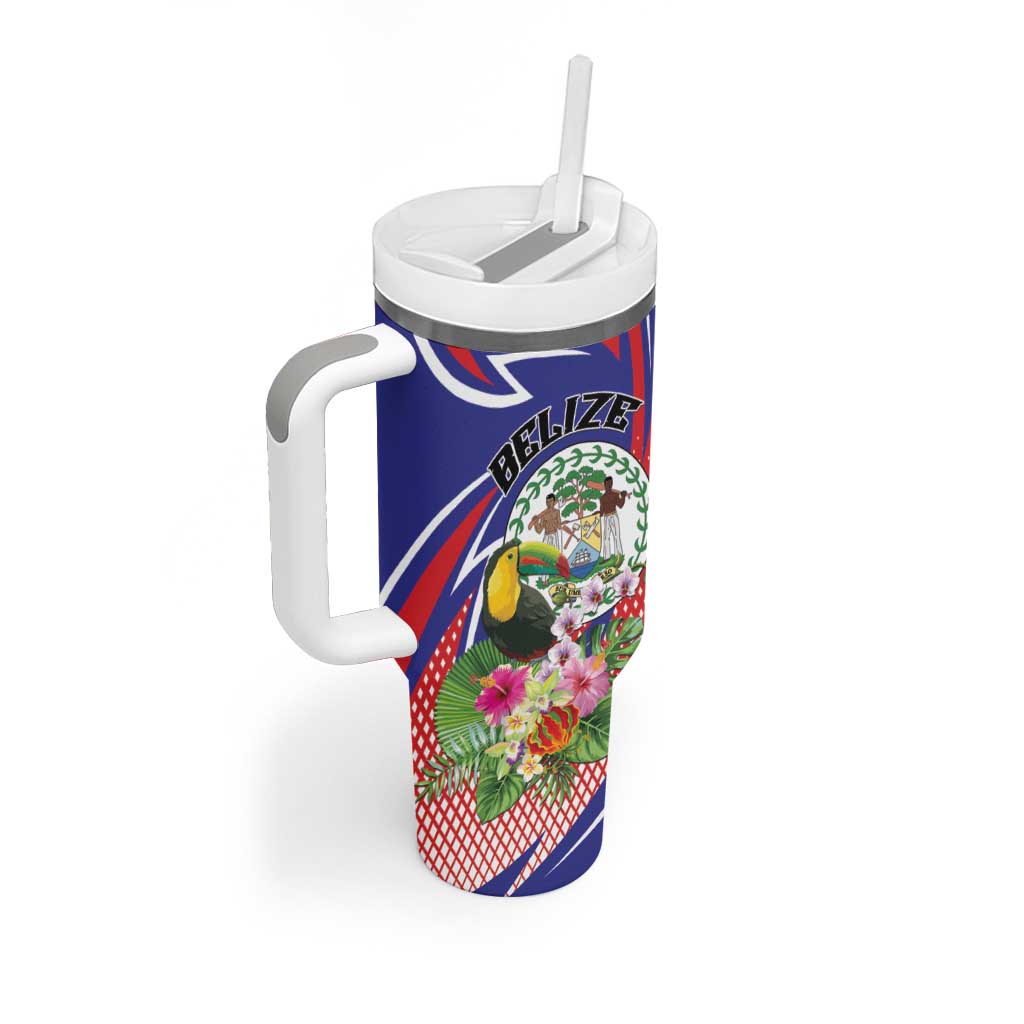 Personalized Belize Toucan Tumbler With Handle Sub umbra floreo