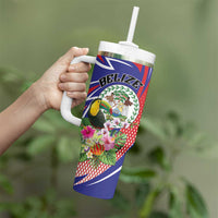 Personalized Belize Toucan Tumbler With Handle Sub umbra floreo