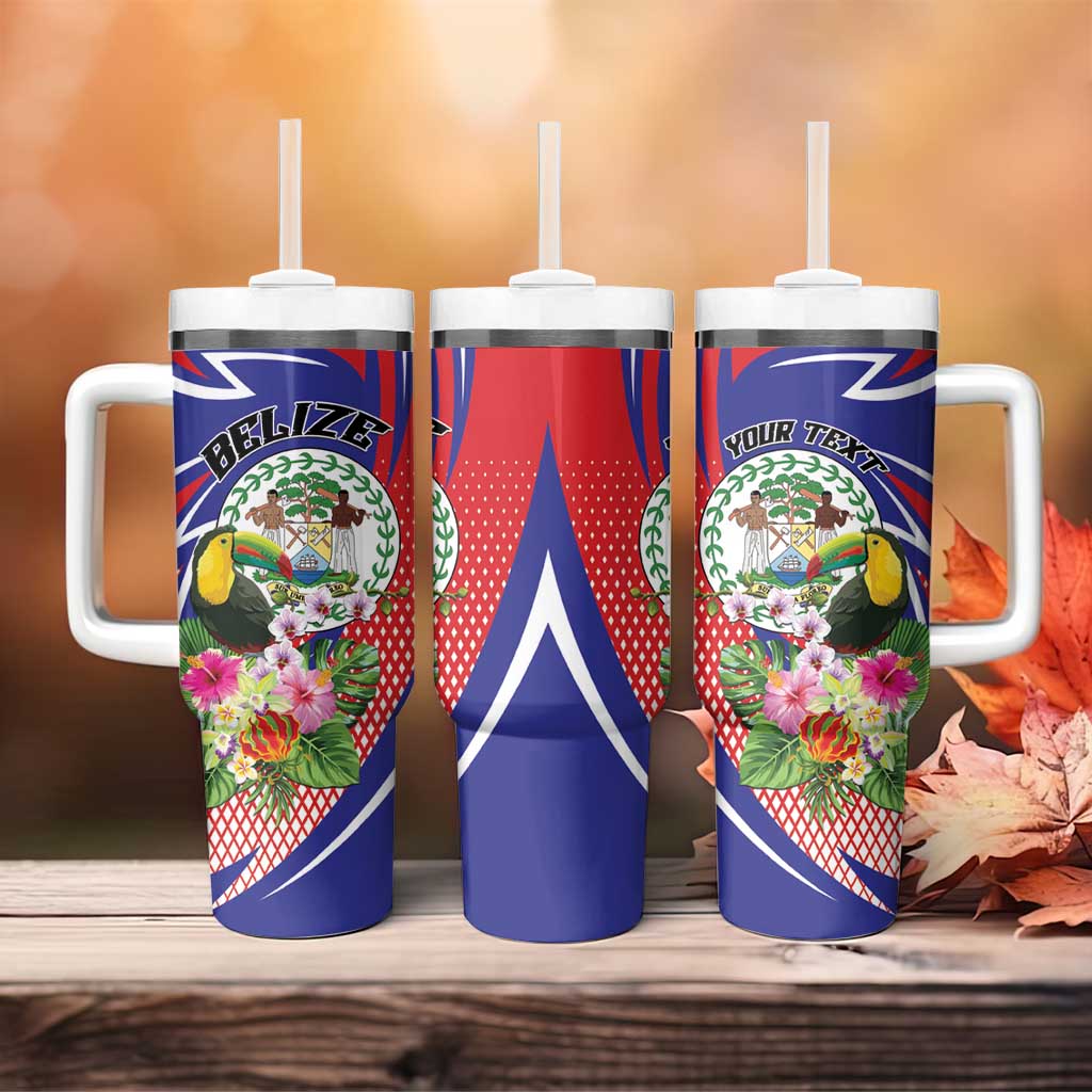 Personalized Belize Toucan Tumbler With Handle Sub umbra floreo