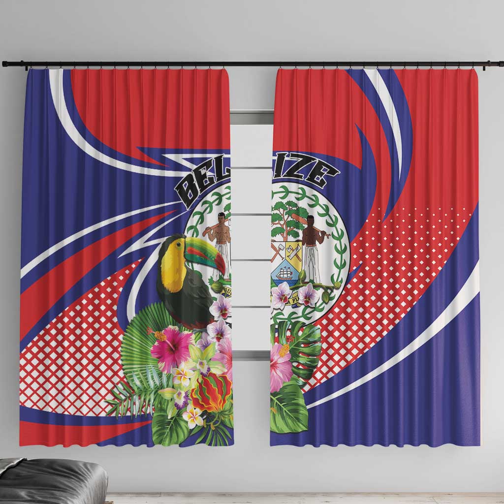 Belize Toucan Window Curtain Sub umbra floreo