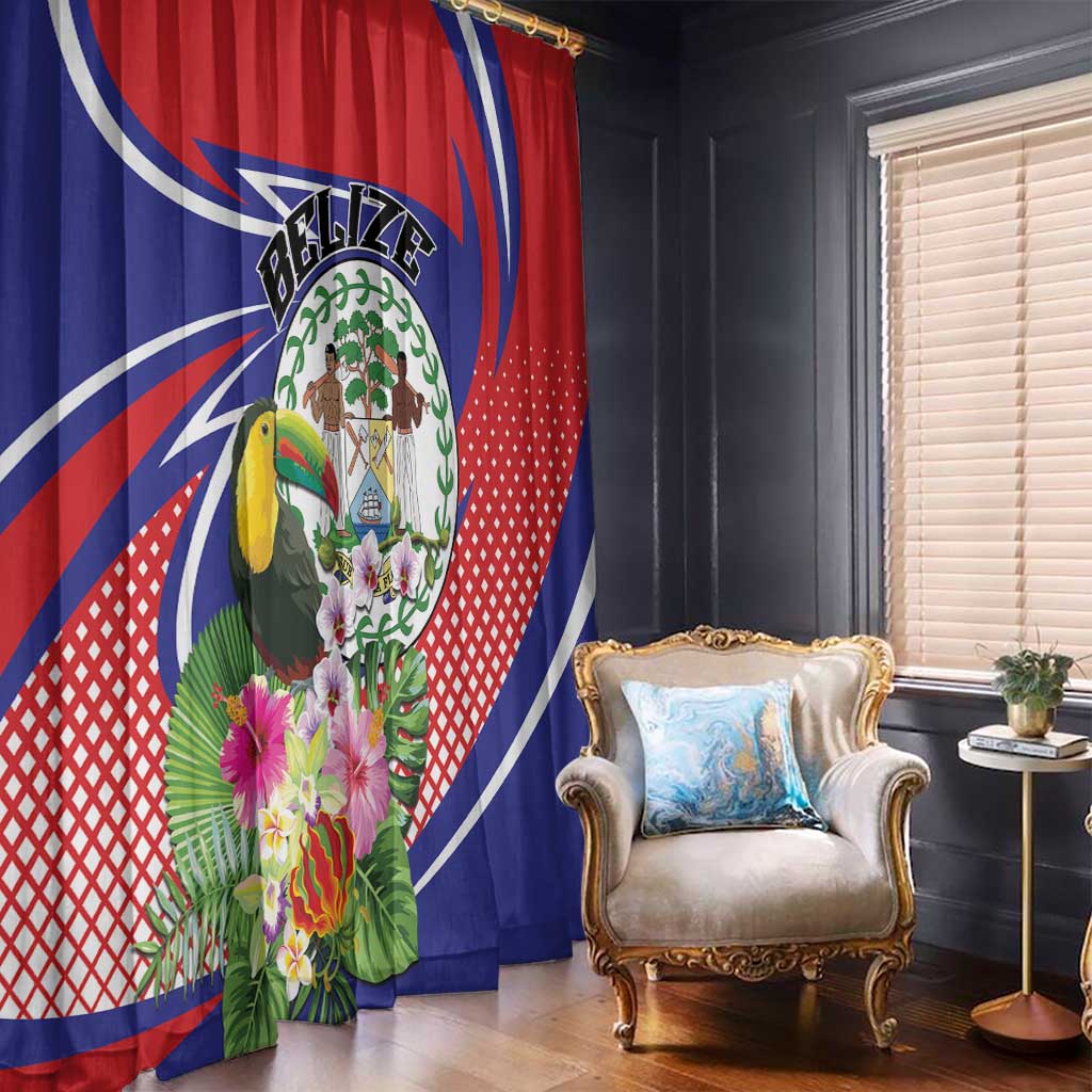 Belize Toucan Window Curtain Sub umbra floreo