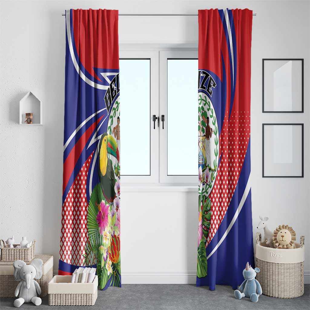 Belize Toucan Window Curtain Sub umbra floreo