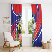 Belize Toucan Window Curtain Sub umbra floreo