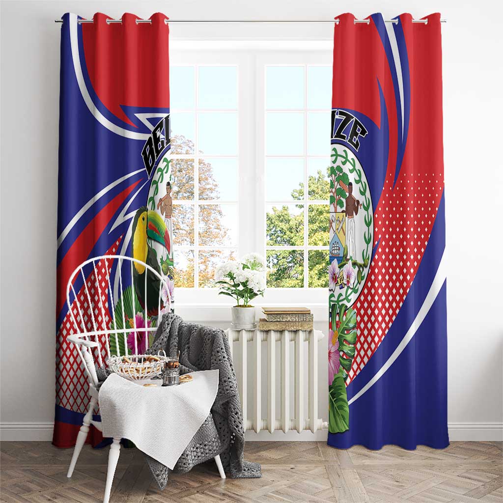 Belize Toucan Window Curtain Sub umbra floreo