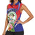 Personalized Belize Toucan Women Sleeveless Polo Shirt Sub umbra floreo