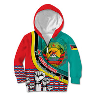 Mozambique Independence Day Kid Hoodie Mozambiki Emblem Happy 48th Anniversary - Wonder Print Shop