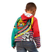 Mozambique Independence Day Kid Hoodie Mozambiki Emblem Happy 48th Anniversary - Wonder Print Shop