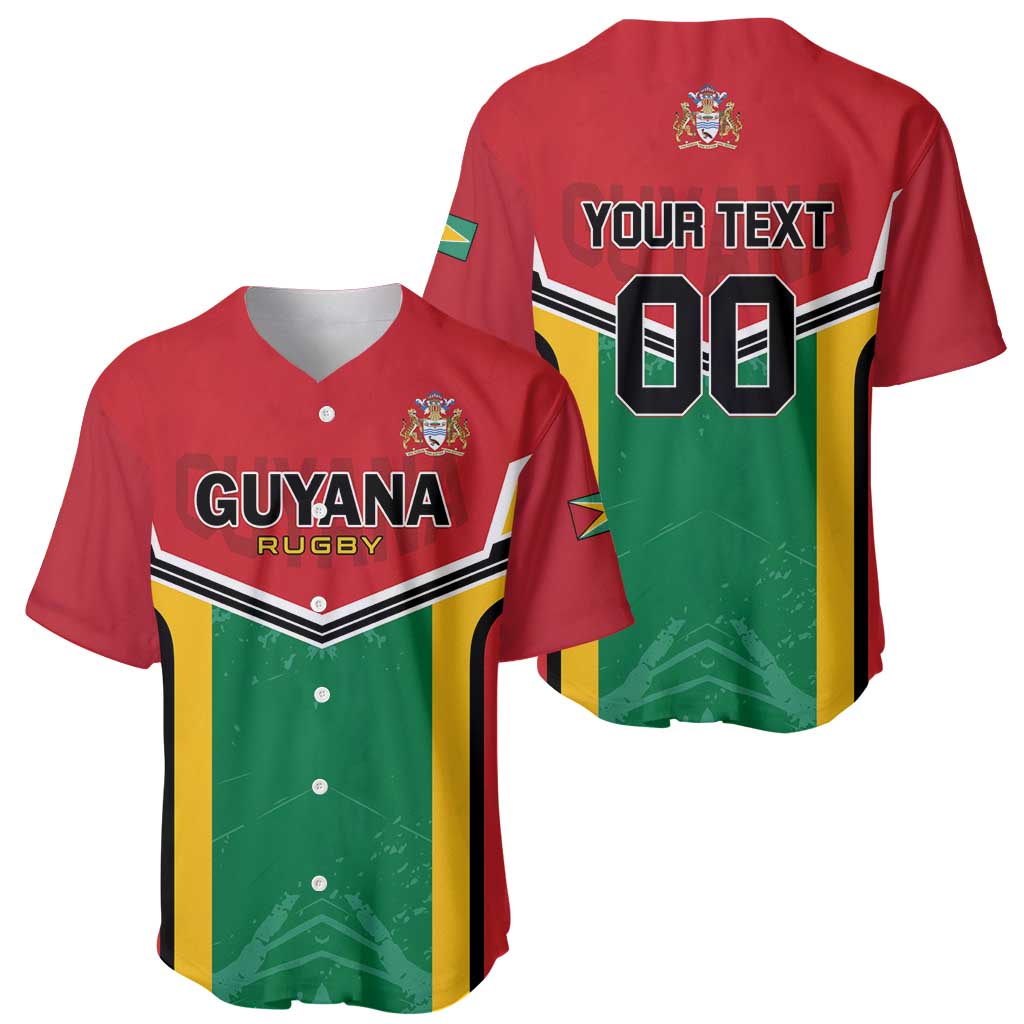 Custom Rugby Guyana Baseball Jersey Guyana Warriors Go Champions - Wonder Print Shop