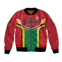 Custom Rugby Guyana Bomber Jacket Guyana Warriors Go Champions - Wonder Print Shop