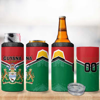 Custom Rugby Guyana 4 in 1 Can Cooler Tumbler Guyana Warriors Go Champions - Wonder Print Shop
