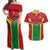 Custom Rugby Guyana Couples Matching Off Shoulder Maxi Dress and Hawaiian Shirt Guyana Warriors Go Champions - Wonder Print Shop