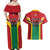 Custom Rugby Guyana Couples Matching Off Shoulder Maxi Dress and Hawaiian Shirt Guyana Warriors Go Champions - Wonder Print Shop