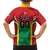 Custom Rugby Guyana Family Matching Off The Shoulder Long Sleeve Dress and Hawaiian Shirt Guyana Warriors Go Champions - Wonder Print Shop
