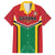 Custom Rugby Guyana Family Matching Off The Shoulder Long Sleeve Dress and Hawaiian Shirt Guyana Warriors Go Champions - Wonder Print Shop