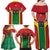 Custom Rugby Guyana Family Matching Off Shoulder Maxi Dress and Hawaiian Shirt Guyana Warriors Go Champions - Wonder Print Shop