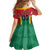 Custom Rugby Guyana Family Matching Off Shoulder Short Dress and Hawaiian Shirt Guyana Warriors Go Champions - Wonder Print Shop