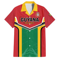 Custom Rugby Guyana Family Matching Short Sleeve Bodycon Dress and Hawaiian Shirt Guyana Warriors Go Champions - Wonder Print Shop