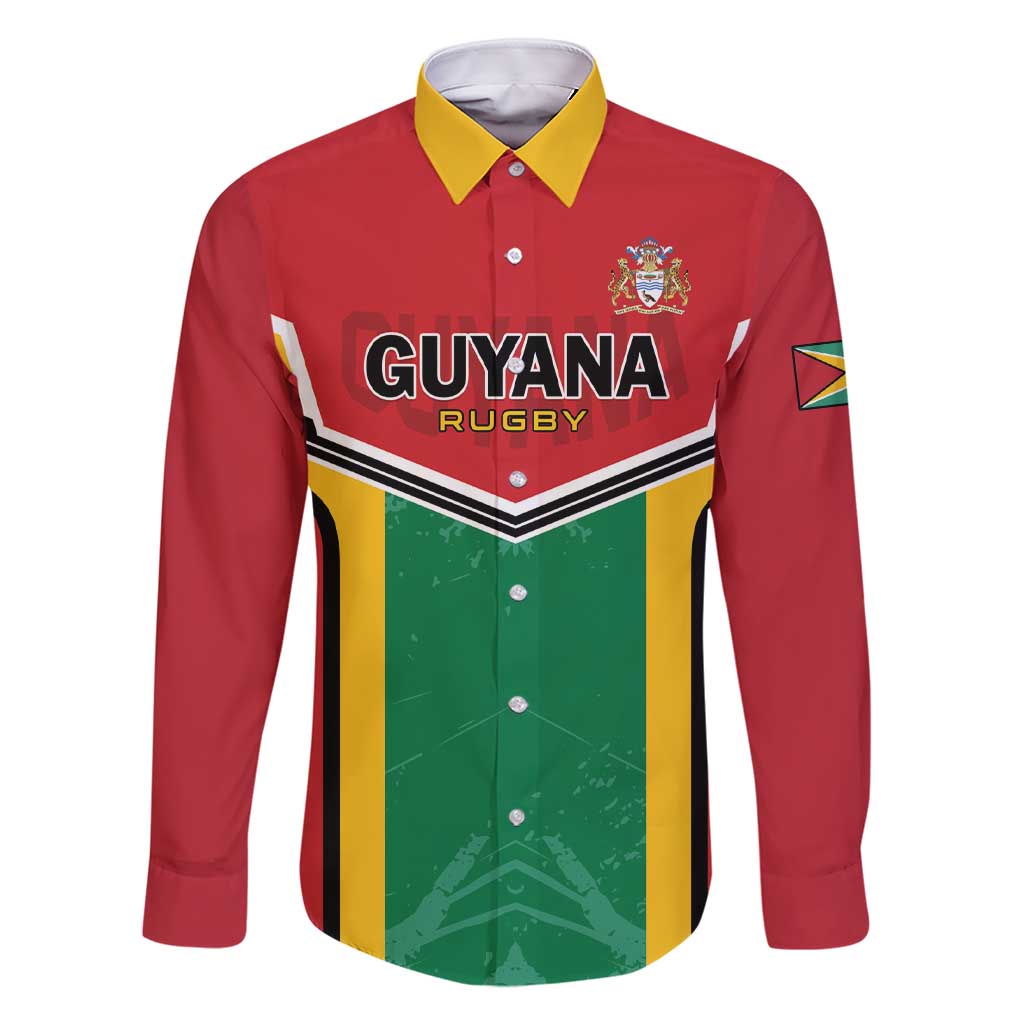 Custom Rugby Guyana Family Matching Short Sleeve Bodycon Dress and Hawaiian Shirt Guyana Warriors Go Champions - Wonder Print Shop
