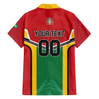 Custom Rugby Guyana Family Matching Tank Maxi Dress and Hawaiian Shirt Guyana Warriors Go Champions - Wonder Print Shop