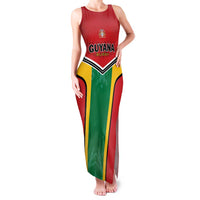 Custom Rugby Guyana Family Matching Tank Maxi Dress and Hawaiian Shirt Guyana Warriors Go Champions - Wonder Print Shop