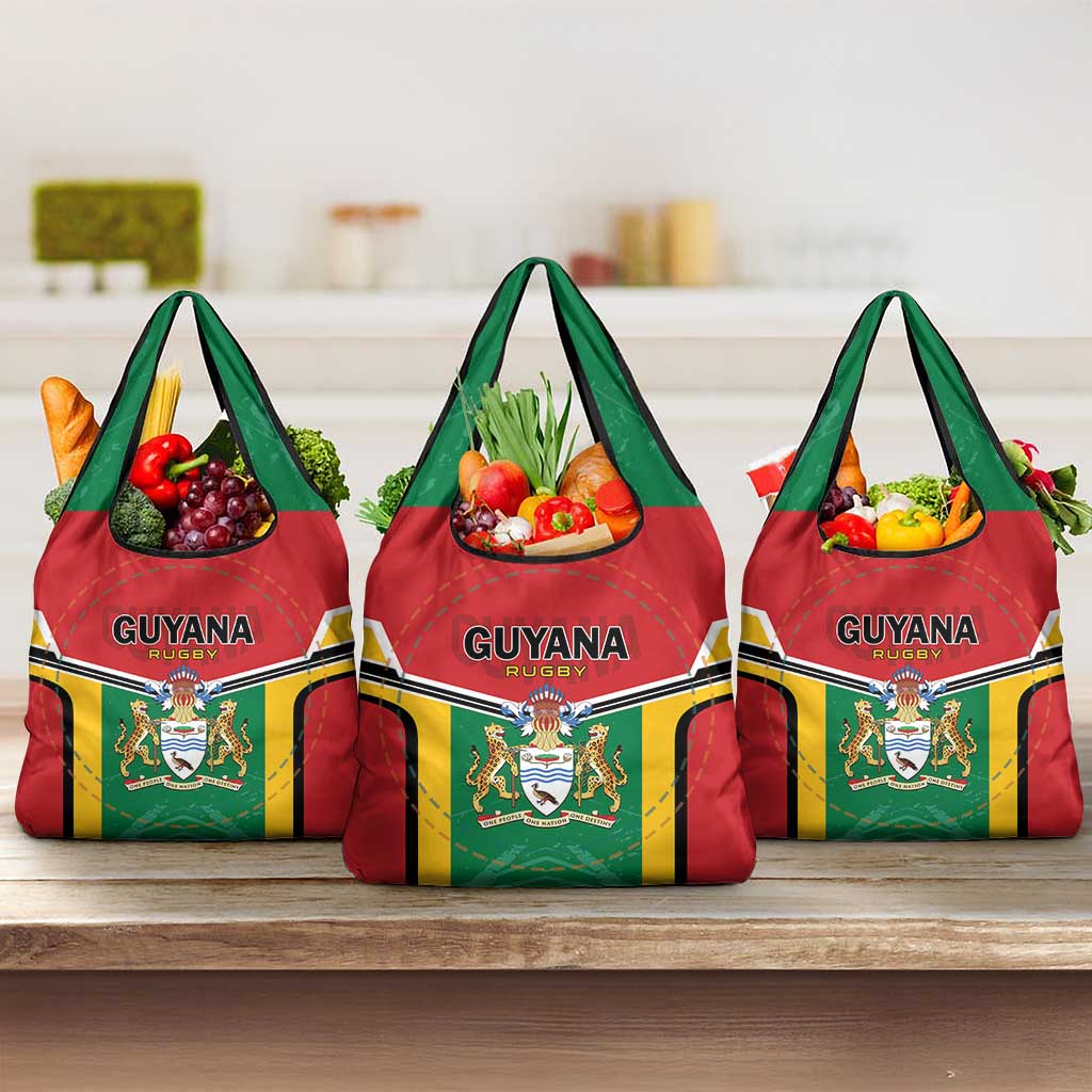 Rugby Guyana Grocery Bag Guyana Warriors Go Champions - Wonder Print Shop