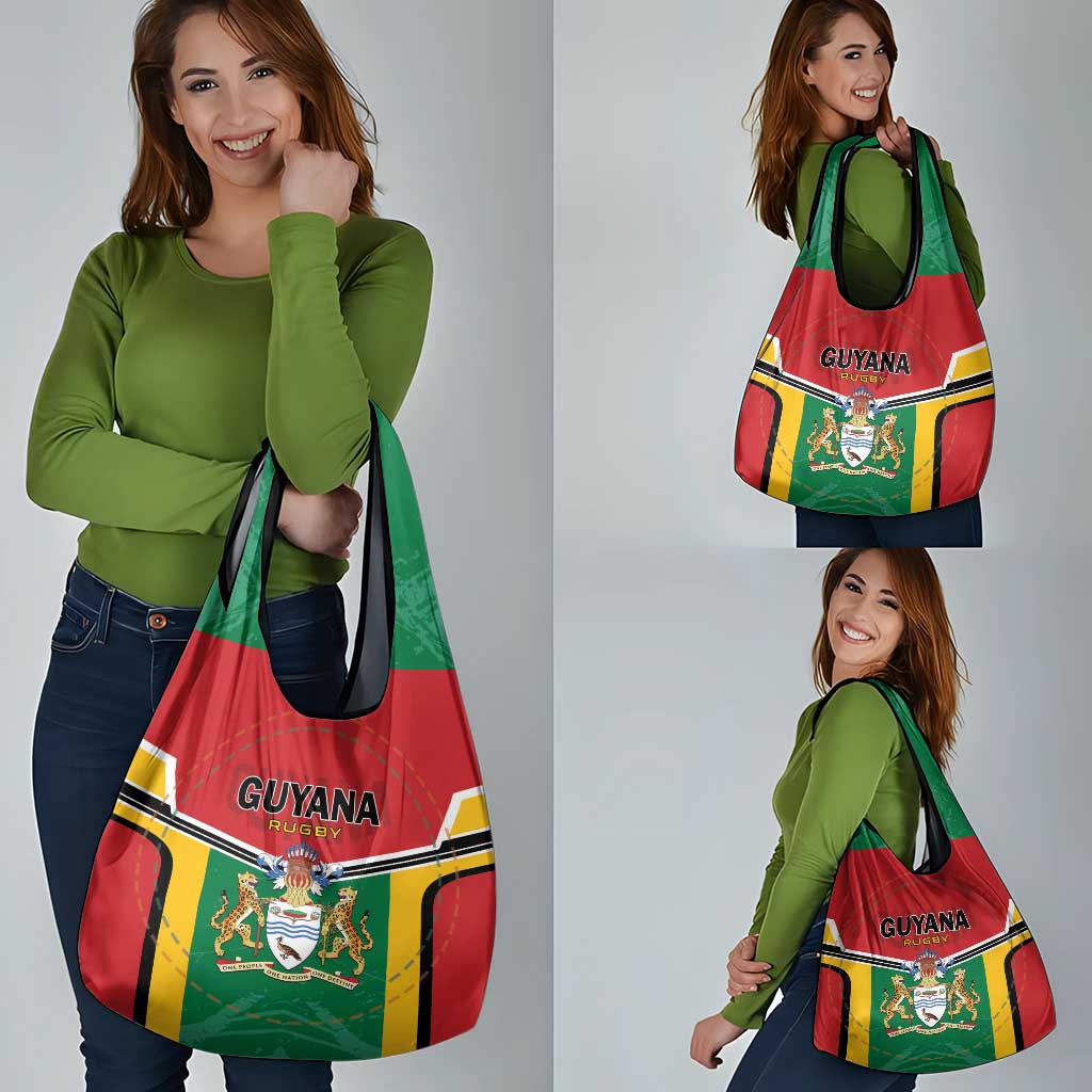 Rugby Guyana Grocery Bag Guyana Warriors Go Champions - Wonder Print Shop