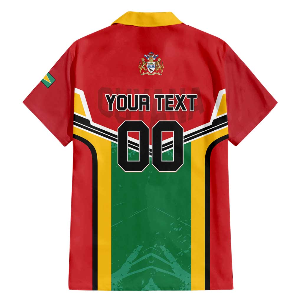 Custom Rugby Guyana Hawaiian Shirt Guyana Warriors Go Champions - Wonder Print Shop