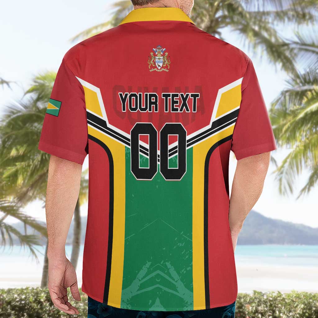 Custom Rugby Guyana Hawaiian Shirt Guyana Warriors Go Champions - Wonder Print Shop