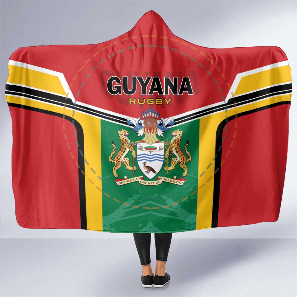Rugby Guyana Hooded Blanket Guyana Warriors Go Champions - Wonder Print Shop