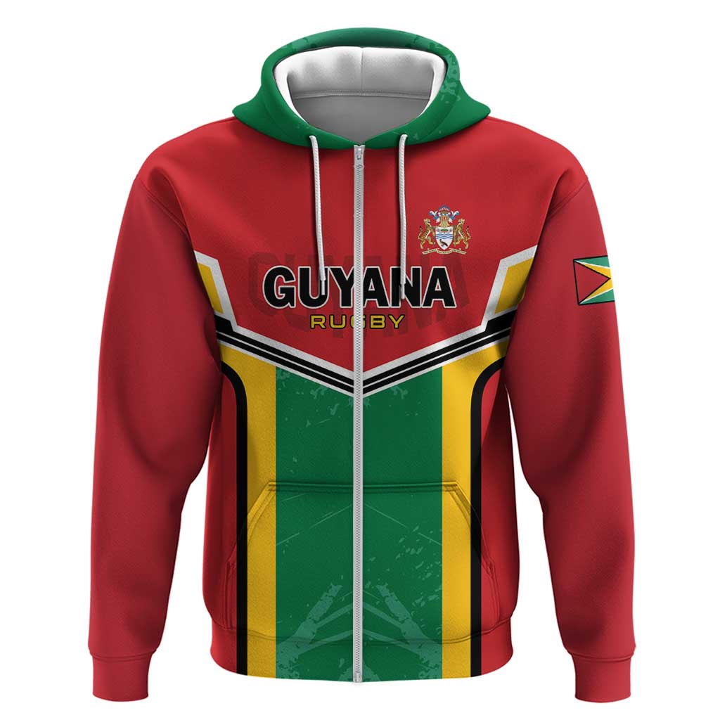 Custom Rugby Guyana Hoodie Guyana Warriors Go Champions - Wonder Print Shop