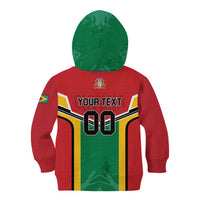 Custom Rugby Guyana Kid Hoodie Guyana Warriors Go Champions - Wonder Print Shop