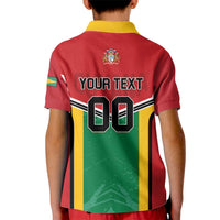 Custom Rugby Guyana Kid Polo Shirt Guyana Warriors Go Champions - Wonder Print Shop