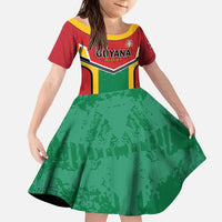 Custom Rugby Guyana Kid Short Sleeve Dress Guyana Warriors Go Champions - Wonder Print Shop
