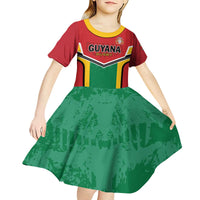 Custom Rugby Guyana Kid Short Sleeve Dress Guyana Warriors Go Champions - Wonder Print Shop