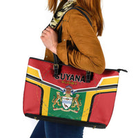 Rugby Guyana Leather Tote Bag Guyana Warriors Go Champions - Wonder Print Shop